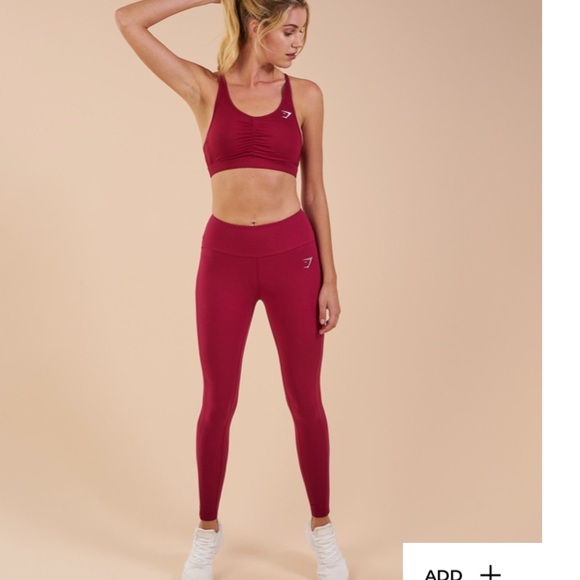 Gymshark Beet Aspire Leggings Small Pockets - Picture 6 of 7